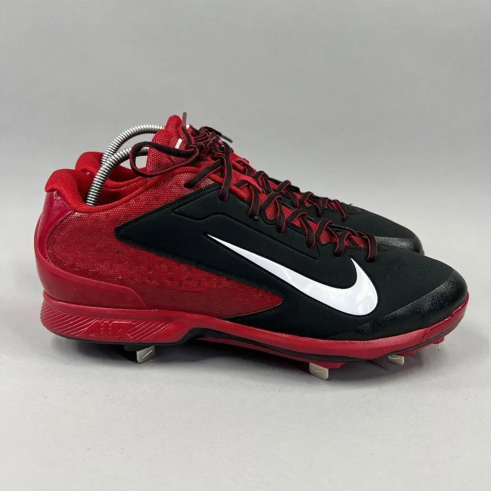 Nike Air Huarache Pro Baseball Cleats Men's 13.5 Red‎ Low Metal Athletic Shoes